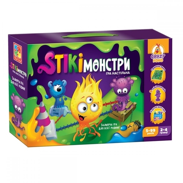 Гра настільна Vladi Toys Стікімонстри (VT8055-35) - Pampik