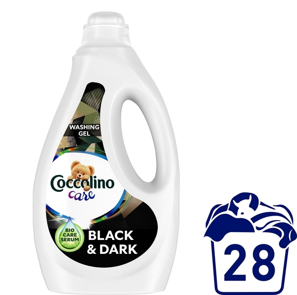 Гель для прання Coccolino Care для чорних та темних речей, 1,12 л - Pampik - 2