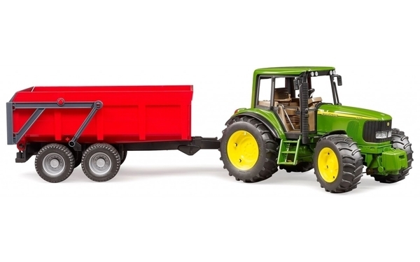 Іграшка Bruder трактор John Deere 6920 з причепом (02057) - Pampik - 2