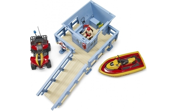 Набір Bruder Рятувальна водна станція з квадроциклом та скутером (62780) - Pampik - 3