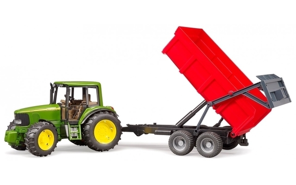 Іграшка Bruder трактор John Deere 6920 з причепом (02057) - Pampik - 3
