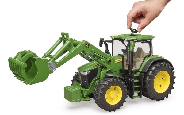 Іграшка трактор John Deere 7R 350 з навантажувачем (03151) - Pampik - 4