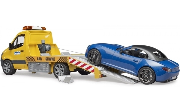 Набор Bruder Эвакуатор Mercedes Sprinter c родстером, свет и звук (02675) - Pampik - 6