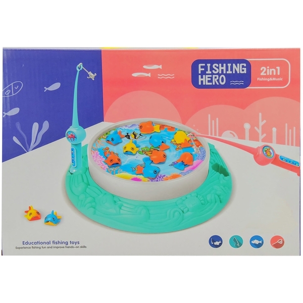 Игрушка A-Toys Рыбалка, бирюзовый (1567-1C) - Pampik