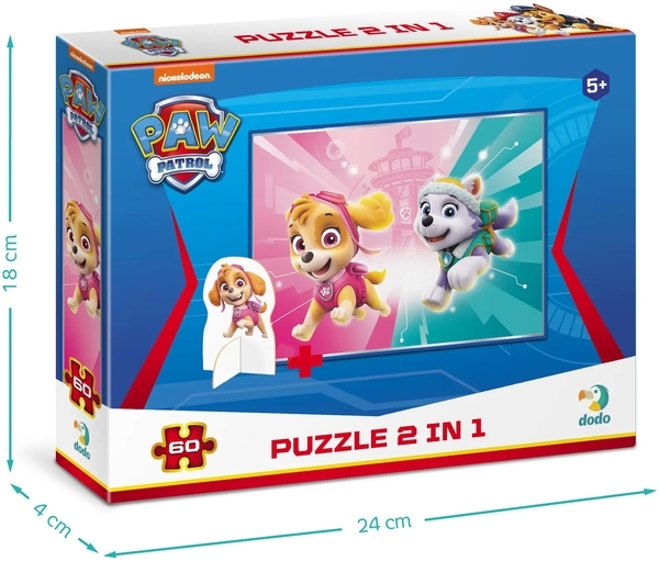 Пазл с фигуркой DoDo Paw Patrol Подружки, 60 элементов (200166) - Pampik - 3