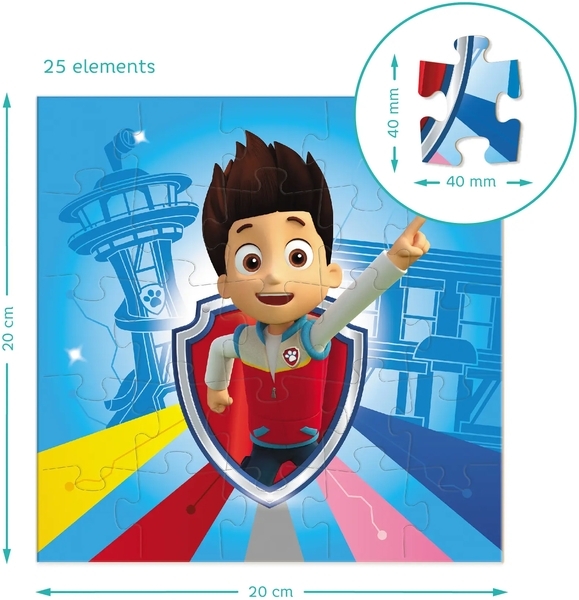 Пазл 3 в 1 DoDo Paw Patrol Команда готова до пригод (200153) - Pampik - 5