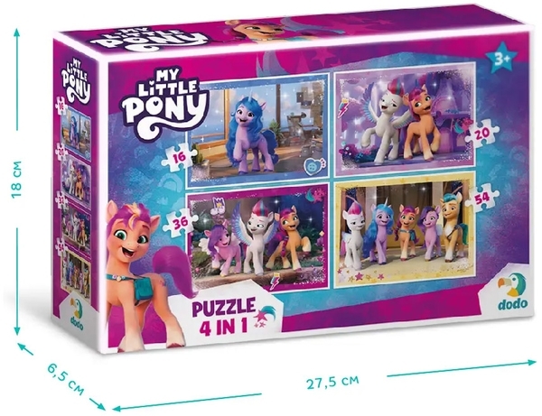 Пазл 4 в 1 DoDo My Little Pony Новое поколение (200389) - Pampik - 2