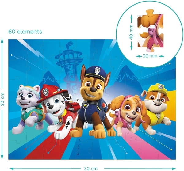 Пазл с фигуркой DoDo Paw Patrol Готовы к приключениям, 60 элементов (200163) - Pampik - 5