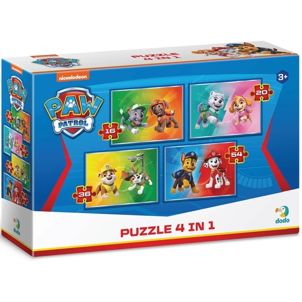 Пазл 4 в 1 DoDo Paw Patrol Друзья спасатели (200158) - Pampik