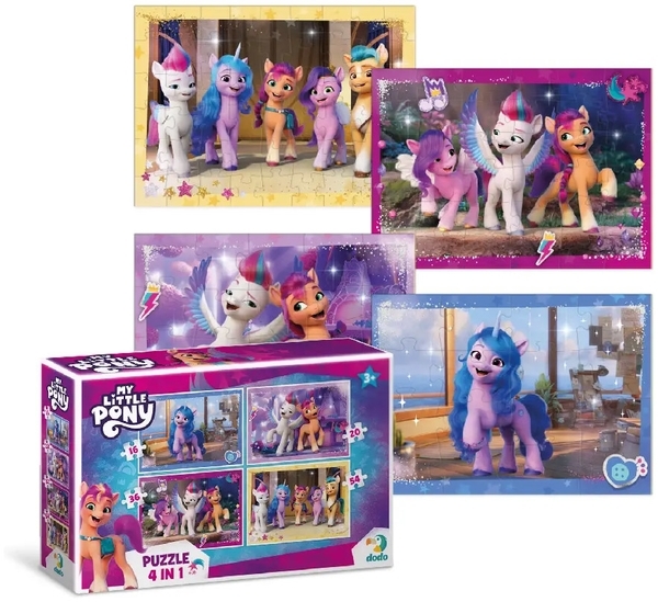 Пазл 4 в 1 DoDo My Little Pony Новое поколение (200389) - Pampik - 3