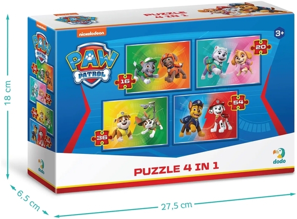 Пазл 4 в 1 DoDo Paw Patrol Друзья спасатели (200158) - Pampik - 3