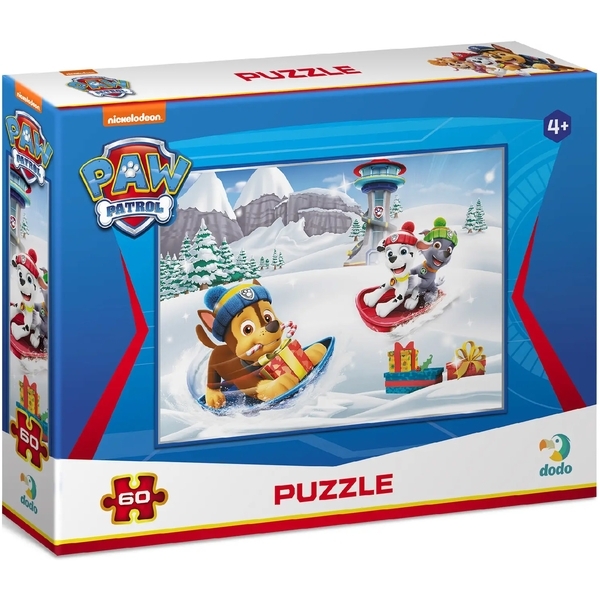 Пазл DoDo Paw Patrol Christmas Зимние развлечения, 60 элементов (200419) - Pampik