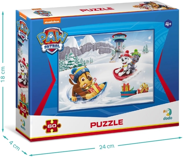 Пазл DoDo Paw Patrol Christmas Зимние развлечения, 60 элементов (200419) - Pampik - 3