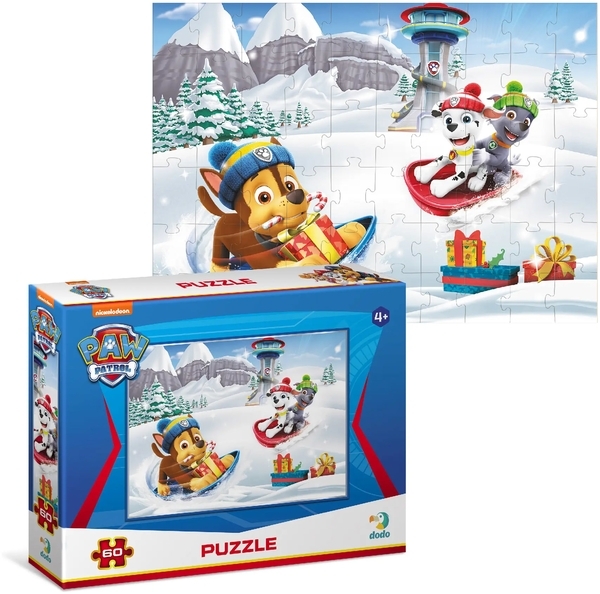 Пазл DoDo Paw Patrol Christmas Зимние развлечения, 60 элементов (200419) - Pampik - 2