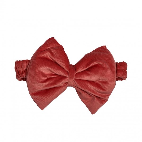 Бантик до конверту Twins Bear & Velvet Сoral, кораловий (7099-DB-15) - Pampik