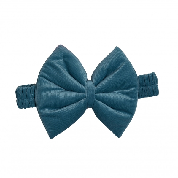 Бантик к конверту Twins Bear & Velvet Mineral, бирюзовый (7099-DB-03) - Pampik