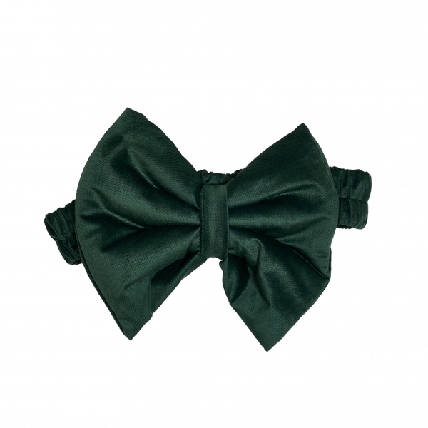 Бантик к конверту Twins Bear & Velvet Green, изумрудный (7099-DB-06) - Pampik