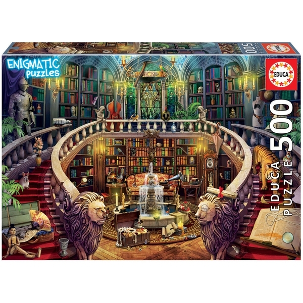 Пазл Educa Mystic, Стара бібліотека, 500 елементів (18479) - Pampik