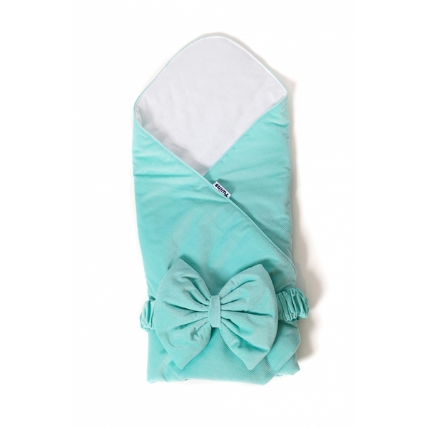 Бантик к конверту Twins Bear & Velvet Mint, мятный (7099-DB-14) - Pampik - 2