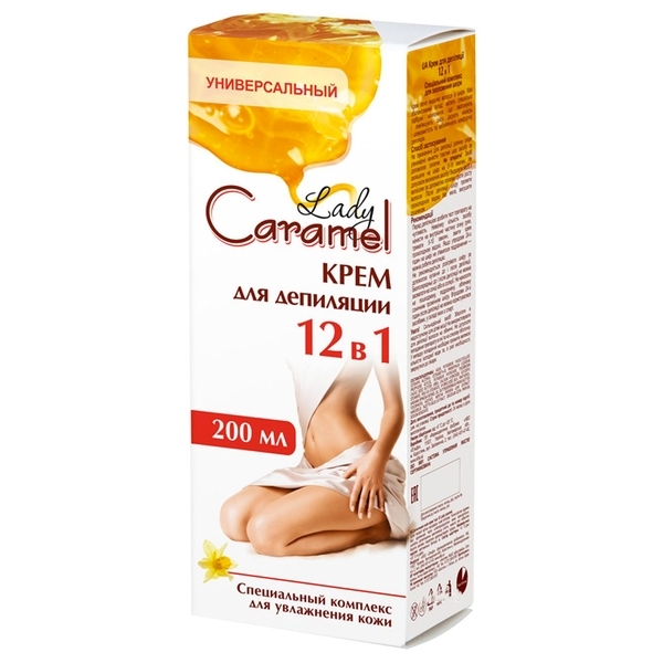 Крем Caramel для депіляції 12в1, 200мл (4823015934018) - Pampik