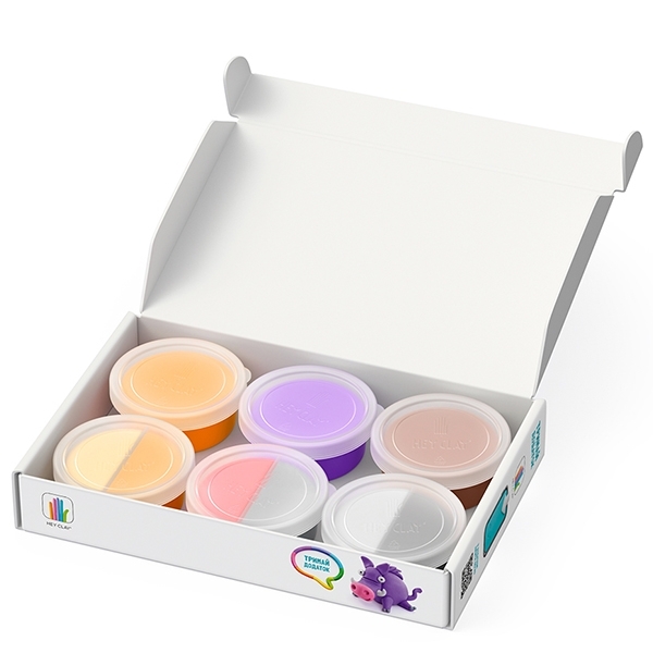 Набір пластиліну, що самостійно твердіє, Ліпака Лісові звірі: ведмедик, олень, кабанчик (60044-UA01) - Pampik - 3