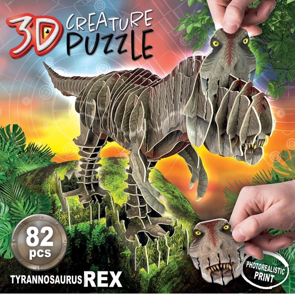 Пазл 3D Educa T-REX, 82 элемента (19182) - Pampik - 3