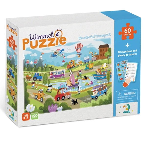 Виммельпазл DoDo Чудо-транспорт, 60 элементов (300561) - Pampik