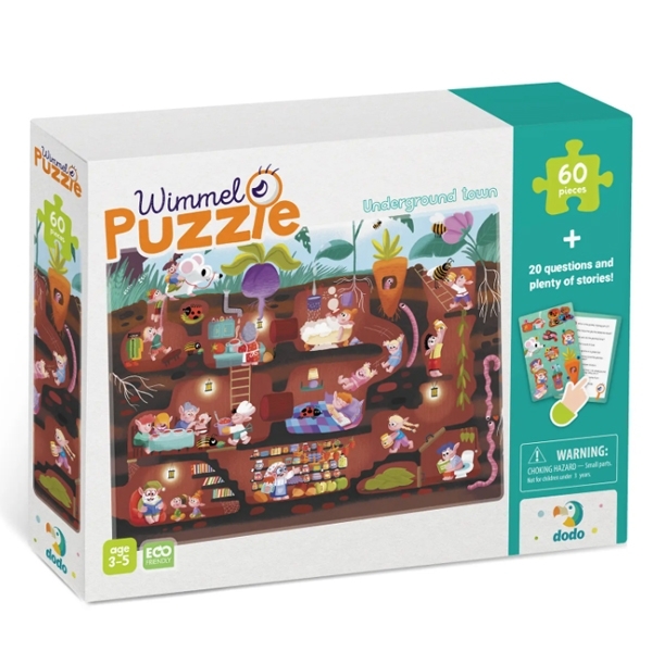 Виммельпазл DoDo Подземный городок, 60 элементов (300560) - Pampik
