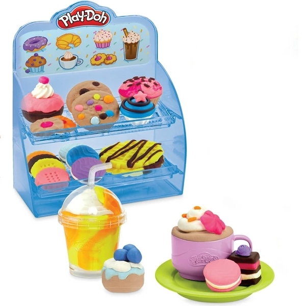 Ігровий набір із пластиліном Hasbro Play-Doh Різнокольорове кафе (F5836) - Pampik - 4