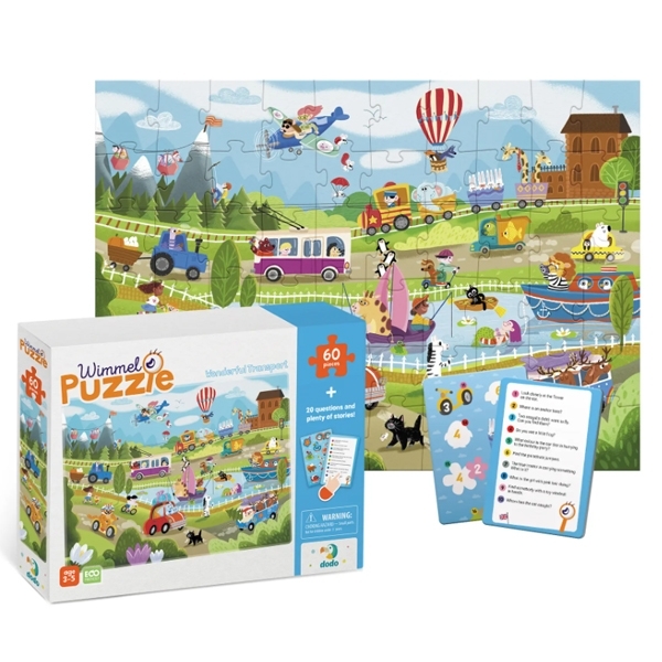 Виммельпазл DoDo Чудо-транспорт, 60 элементов (300561) - Pampik - 2