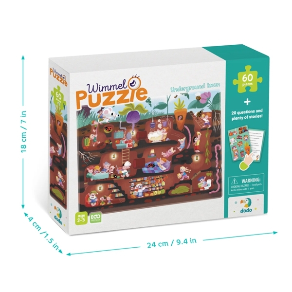 Виммельпазл DoDo Подземный городок, 60 элементов (300560) - Pampik - 3