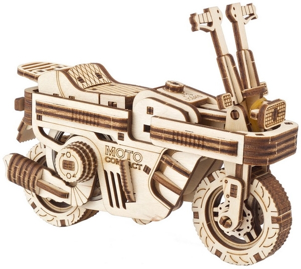 Механический 3D-пазл Ukrainian Gears Мото Компакт складной скутер, 192 эл. (70168) - Pampik - 2