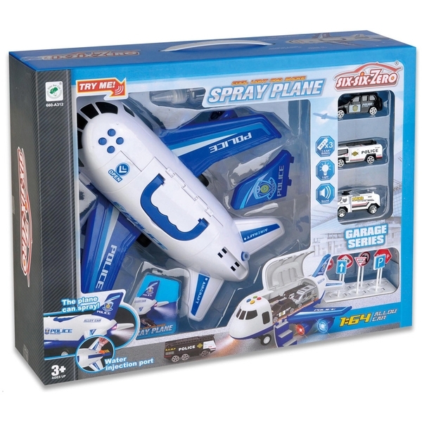 Ігровий набір Six-Six-Zero Літак-Поліція (EPT667486) - Pampik