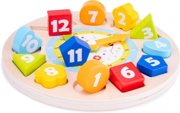 Навчальний пазл New Classic Toys Годинник (18252) - Pampik - 4