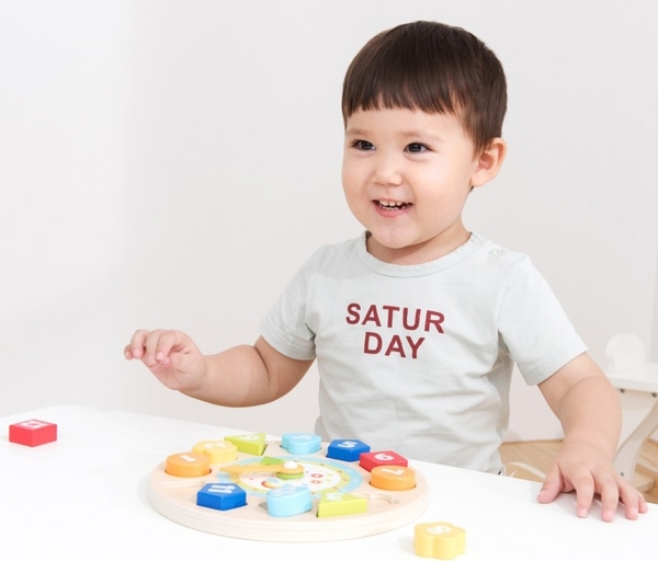 Навчальний пазл New Classic Toys Годинник (18252) - Pampik - 5