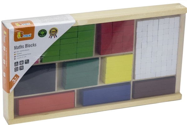 Навчальний набір Viga Toys Математичні блоки (56166) - Pampik - 2