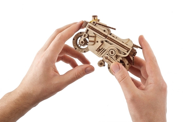 Механический 3D-пазл Ukrainian Gears Мото Компакт складной скутер, 192 эл. (70168) - Pampik - 7