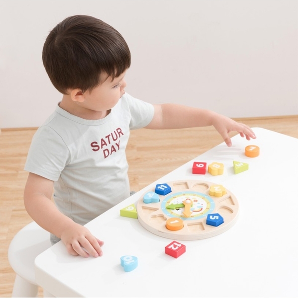 Навчальний пазл New Classic Toys Годинник (18252) - Pampik - 6