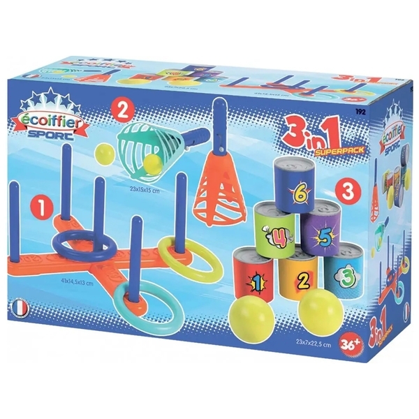 Ігровий набір Ecoiffier 3 видів спорту (192) - Pampik