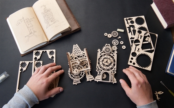 Механический 3D-пазл Ukrainian Gears Часы "Старая-башня", 44 эл. (70169) - Pampik - 8