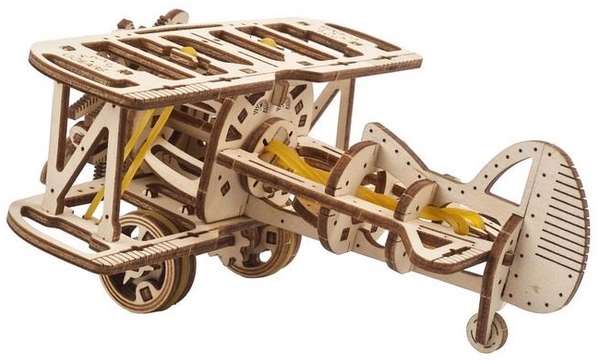 Механічний 3D-пазл Ukrainian Gears Міні-біплан, 84 ел. (70159) - Pampik - 5