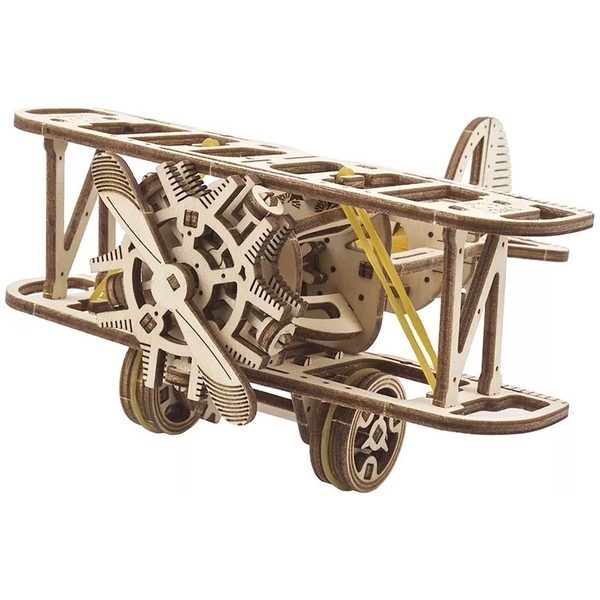 Механічний 3D-пазл Ukrainian Gears Міні-біплан, 84 ел. (70159) - Pampik
