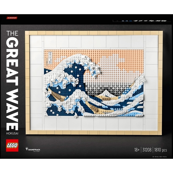 Конструктор LEGO ART Хокусай Велика хвиля, 1810 деталей (31208) - Pampik