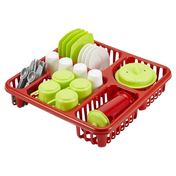 Ігровий набір Ecoiffier Сушарка з посудом, 32 предмети (908) - Pampik