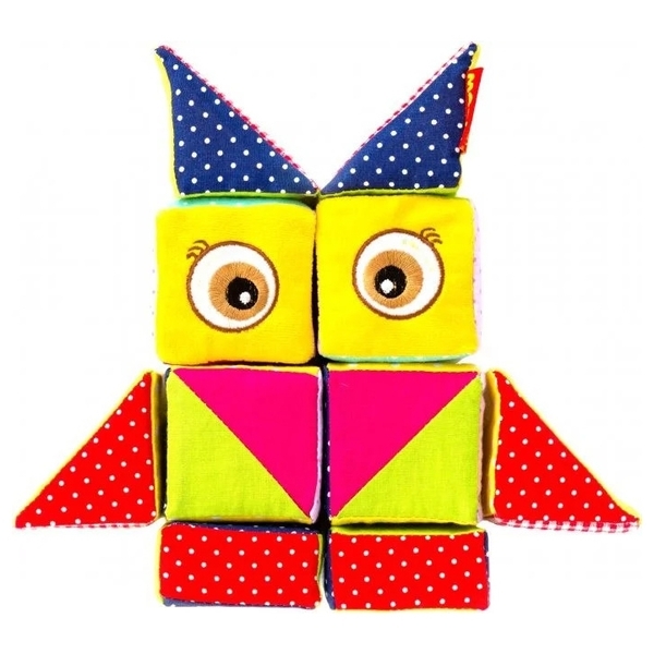 Набор мягких кубиков Масік Конструктор Совуня (МС 090602-04) - Pampik