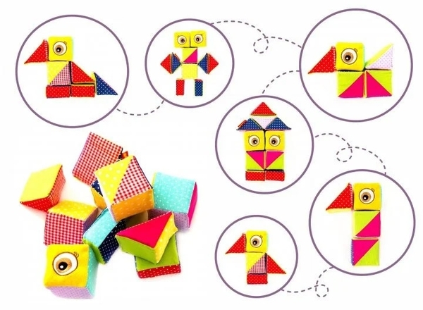 Набор мягких кубиков Масік Конструктор Совуня (МС 090602-04) - Pampik - 2