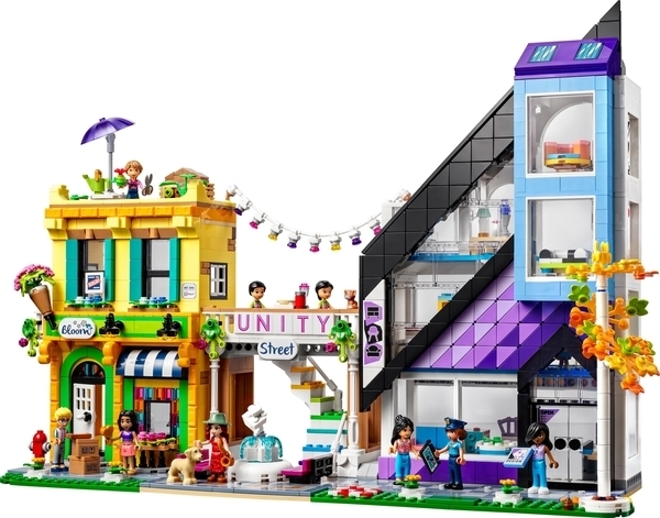 Конструктор LEGO Friends Квіткові та дизайнерські магазини в центрі міста 2010 деталей (41732) - Pampik - 3