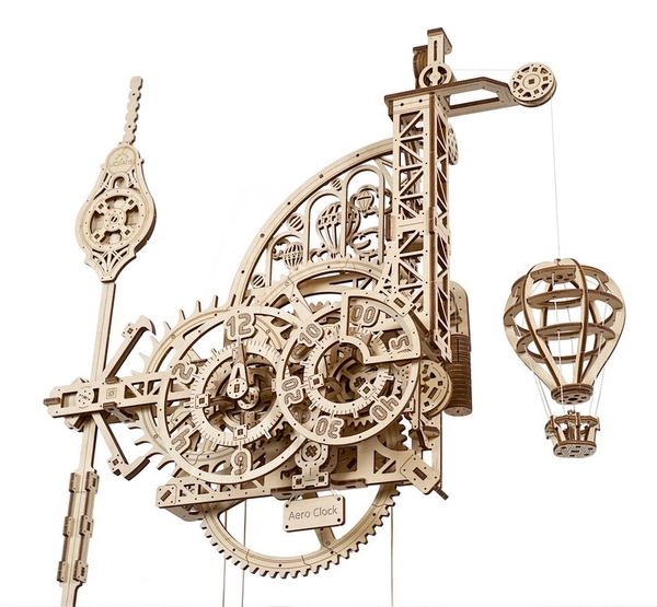 Механічний 3D-пазл Ukrainian Gears Аеро Годинник, 320 ел. (70154) - Pampik - 5