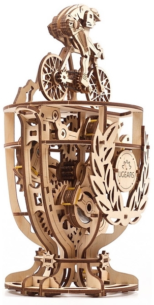 Механічний 3D-пазл Ukrainian Gears Автоматон Велосипедист, 189 ел. (70148) - Pampik - 5