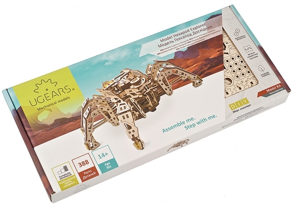 Механічний 3D-пазл Ukrainian Gears Гексапод Дослідник, 388 ел. (70158) - Pampik - 7